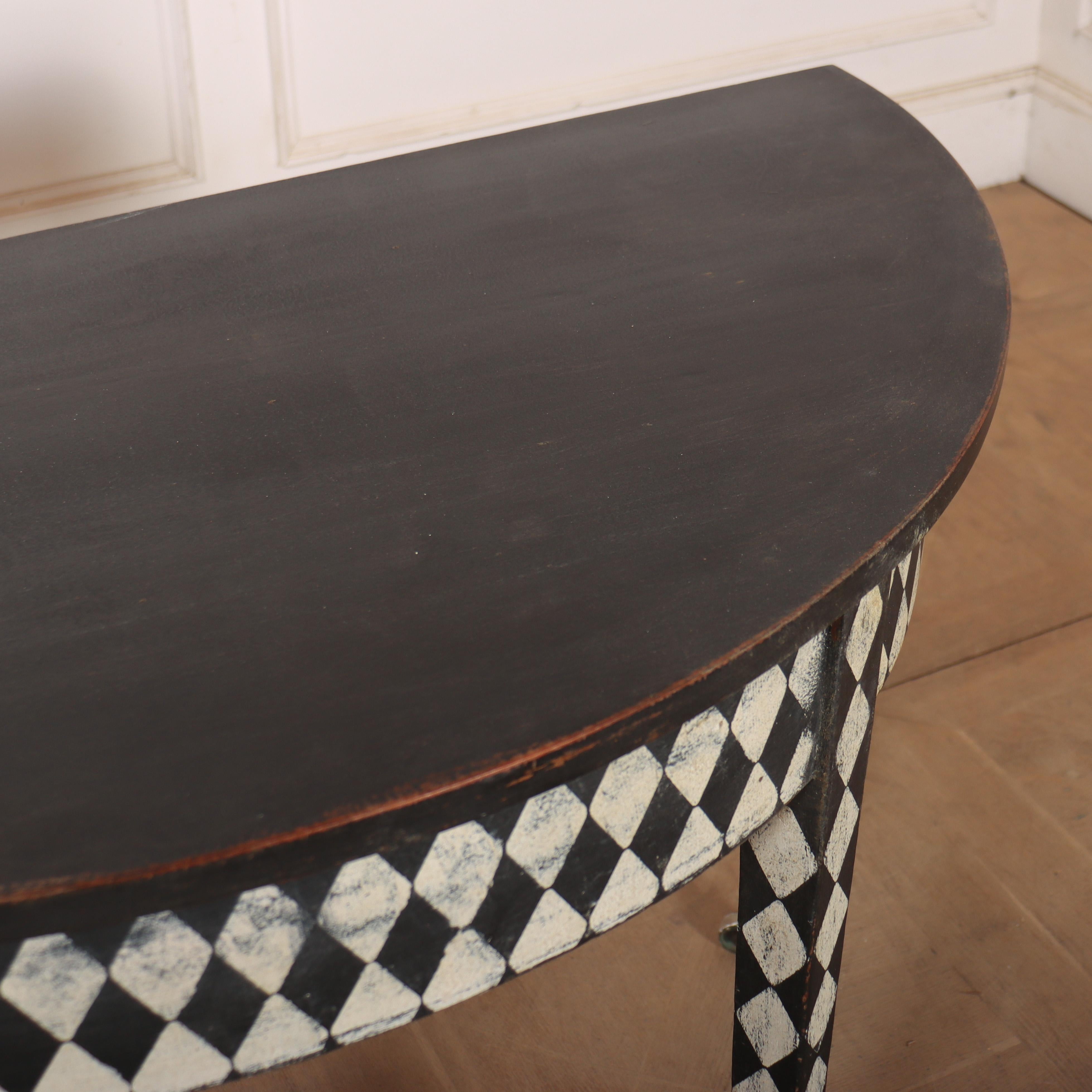 Pair of English Painted Console Tables For Sale 1