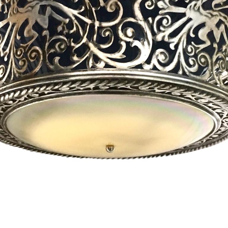 Mid-20th Century English Pendant Fixture For Sale