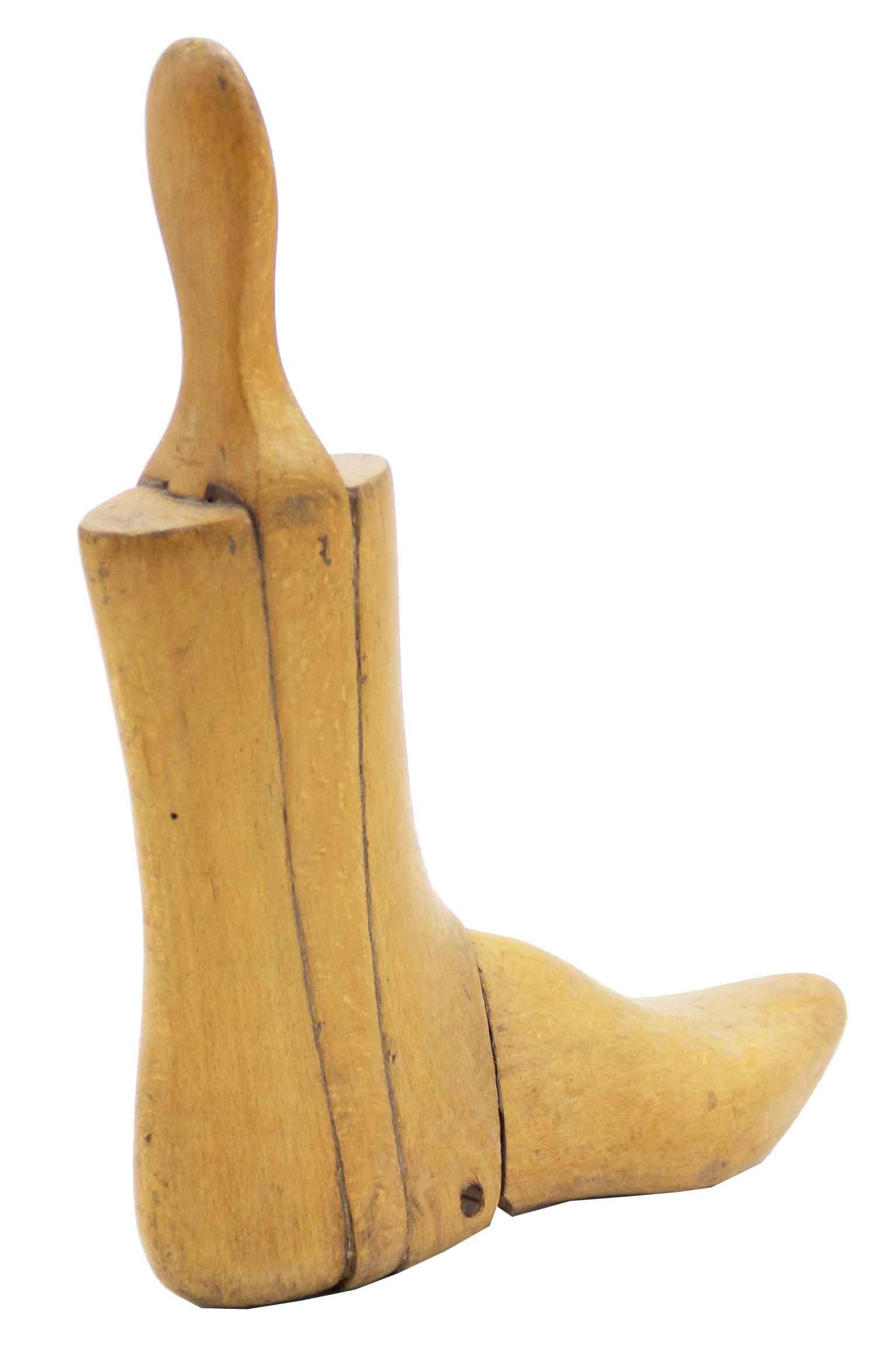 British Pair of English Pine Boot Shoe Trees For Sale