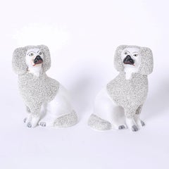 Pair of English Poodles or Dogs