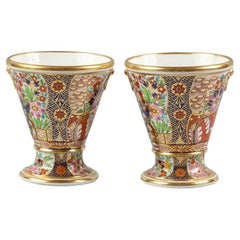 Pair of English Porcelain 'Japan' Pattern Vases, Barr Flight & Barr, circa 1810