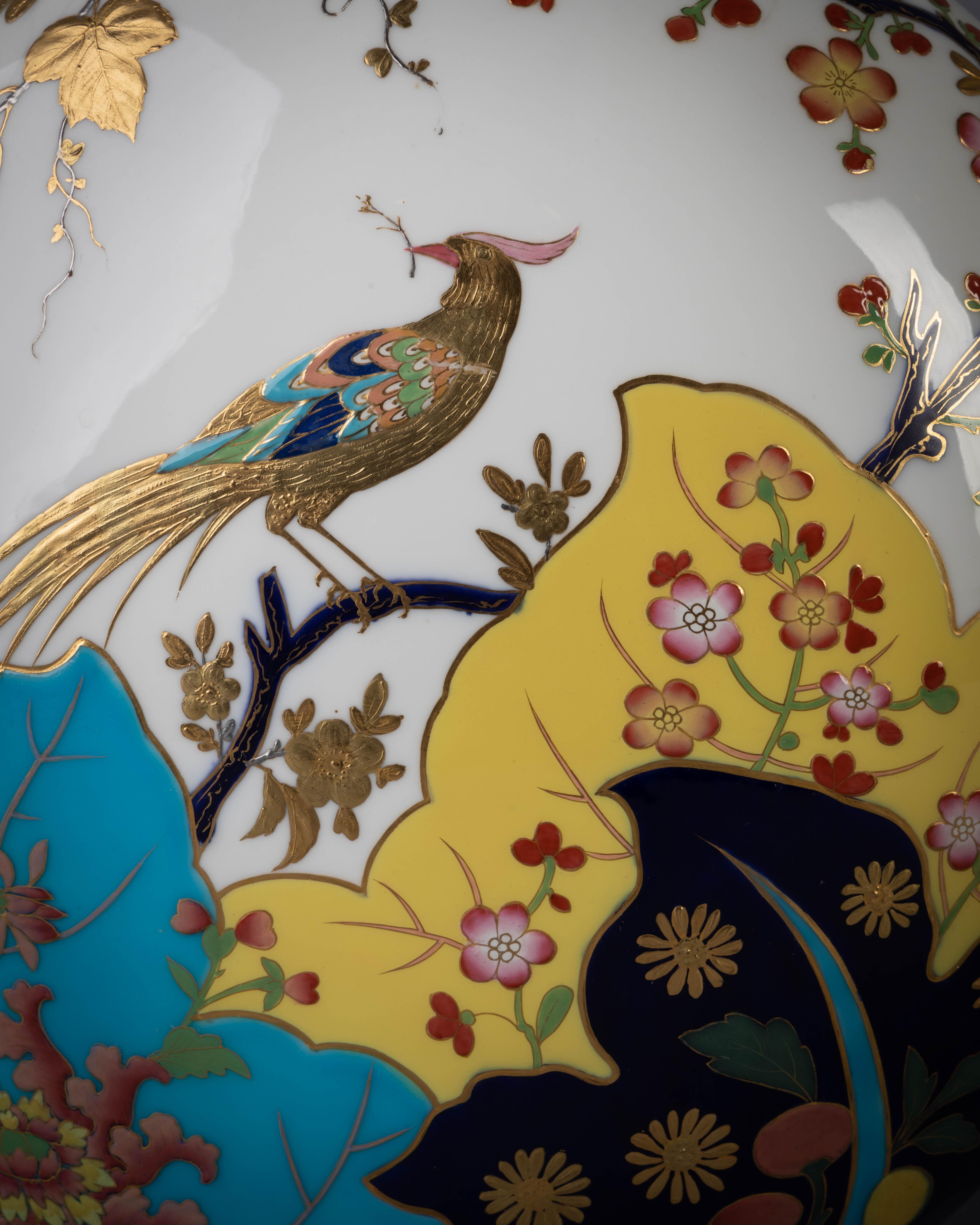 Pair of English Porcelain Moon Flasks, Minton, circa 1880 In Good Condition In New York, NY