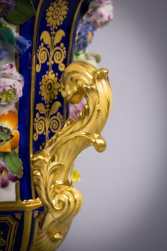 Pair of English Porcelain Two-Handled Vases, circa 1835