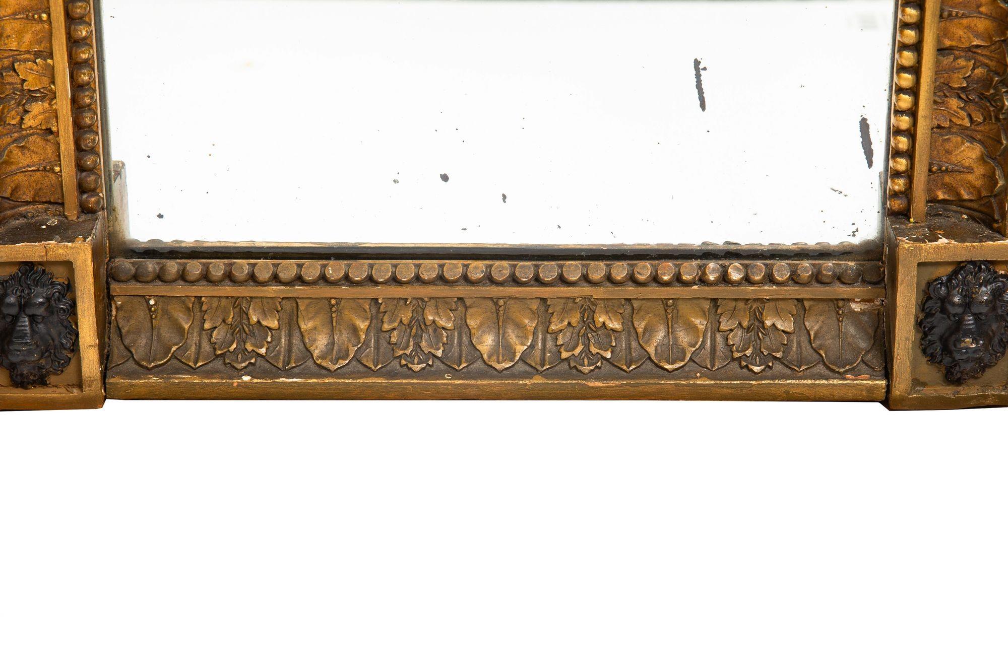 Coppia di specchi da molo a pannello dipinti in stile classico della Reggenza inglese, 1810 ca. in vendita 4