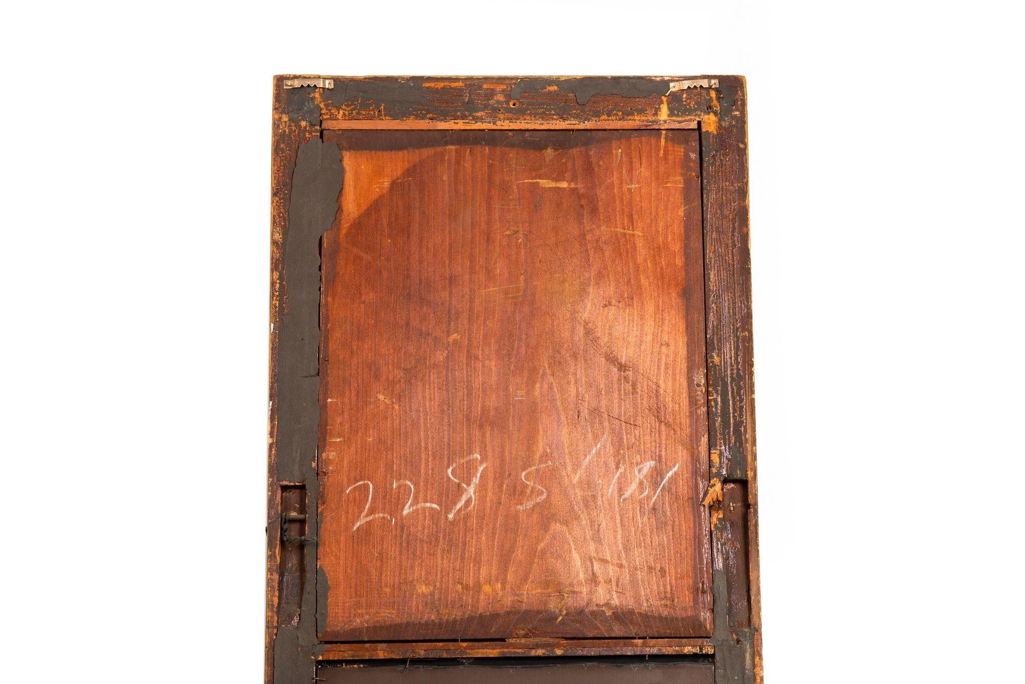 Coppia di specchi da molo a pannello dipinti in stile classico della Reggenza inglese, 1810 ca. in vendita 9