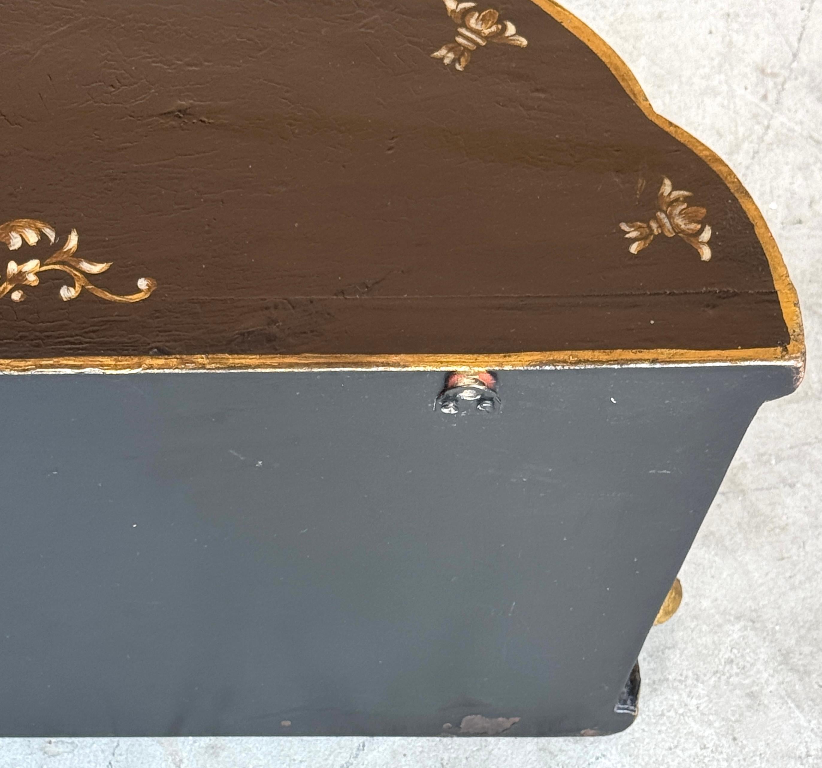 Pair of English Regency Chinoiserie Exotic Wall Brackets with Gilt Orb Tassels For Sale 11