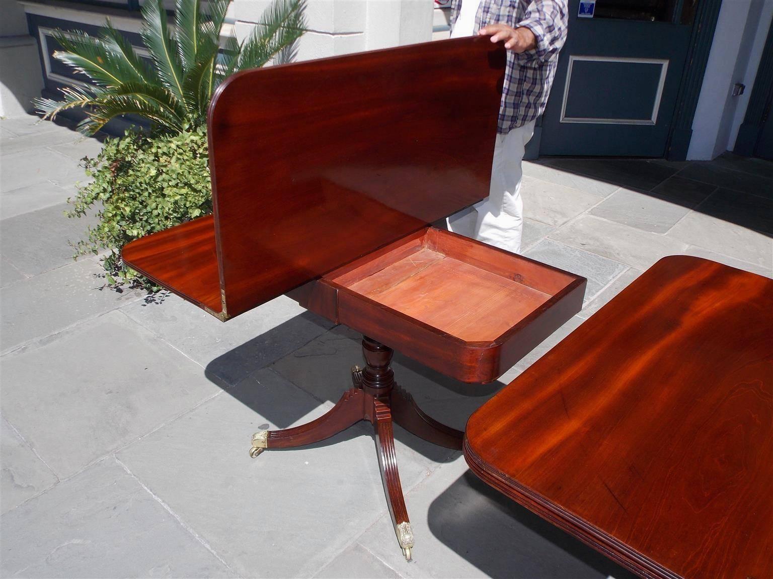 Pair of English Regency Mahogany and Cross Banded Kingwood Card Tables, C. 1815 For Sale 6