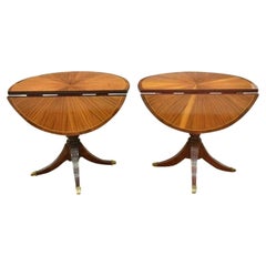 Pair of English Regency Mahogany Drop-Leaf Tables