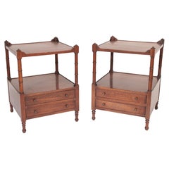Pair of English Regency style Mahogany Occasional Tables