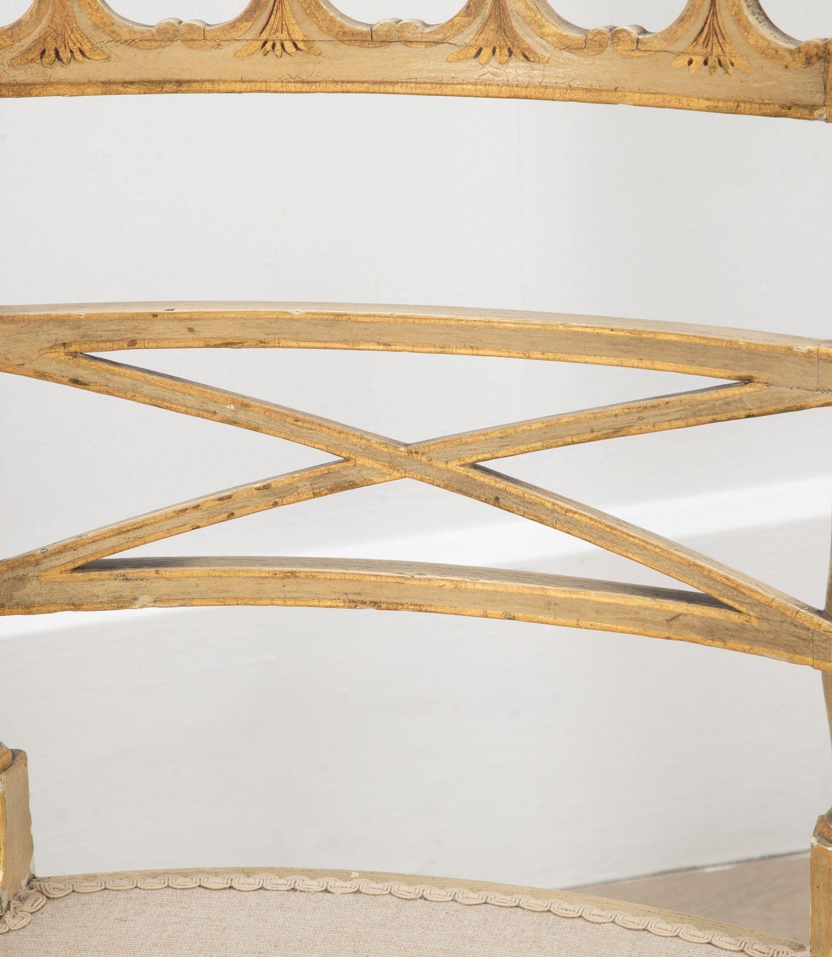 Pareja de sillones ingleses de la Regencia pintados en venta 5