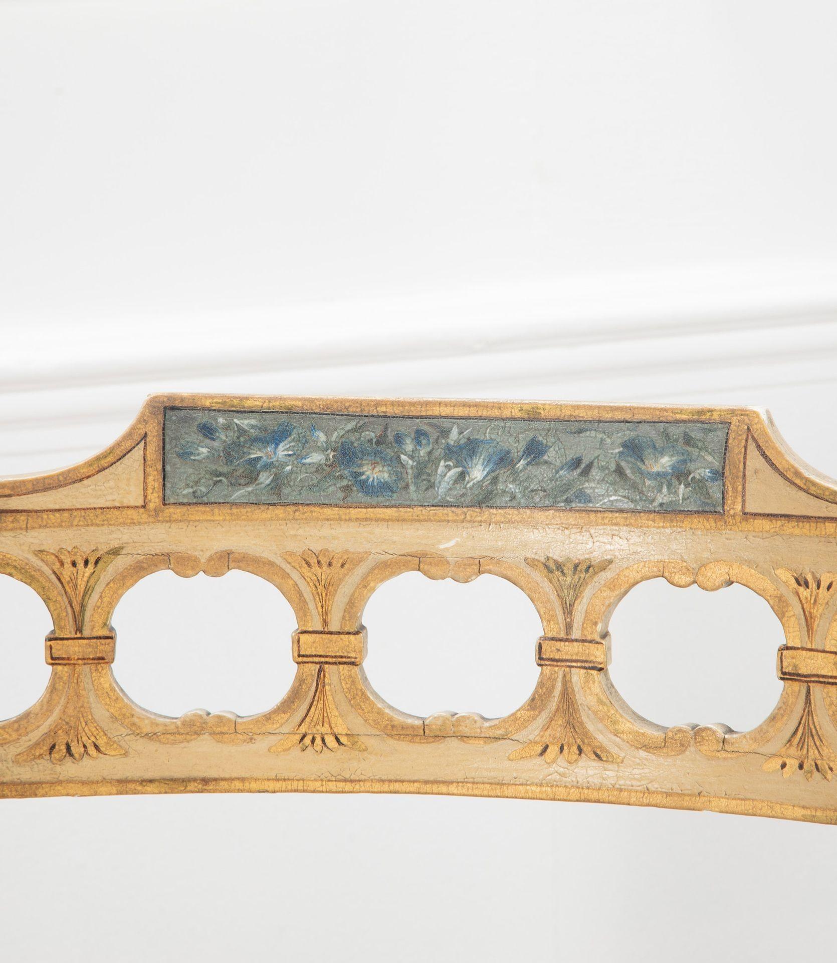 Pareja de sillones ingleses de la Regencia pintados en venta 4