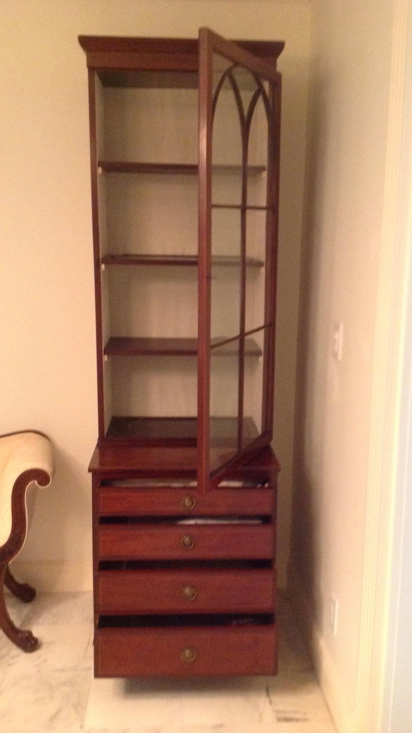 Pair of English Regency Period Bookcases 6