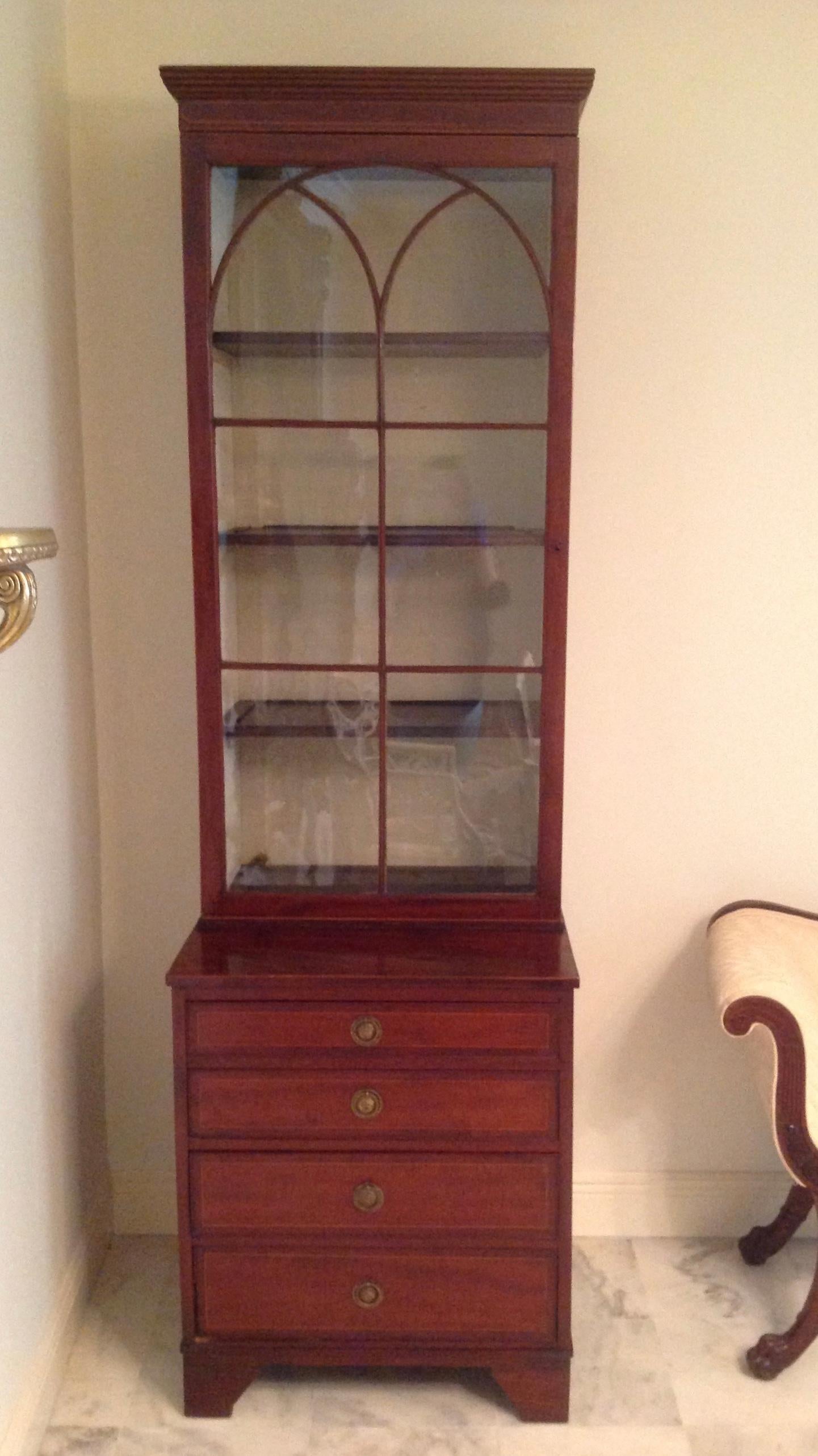 Pair of English Regency Period Bookcases In Good Condition In West Palm Beach, FL