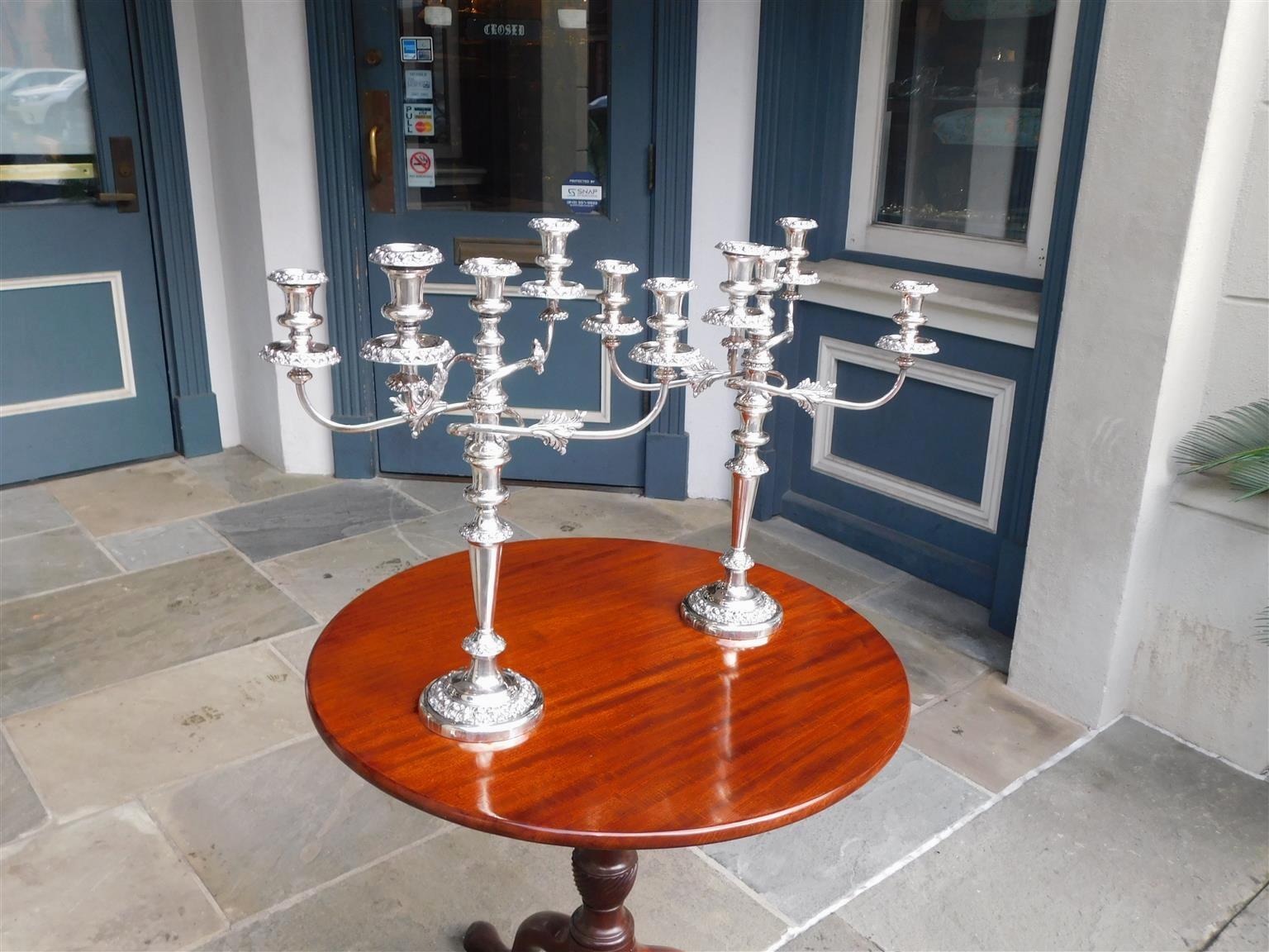 Hand-Crafted Pair of English Regency Sheffield Candelabras, Matthew Boulton, Circa 1800 For Sale