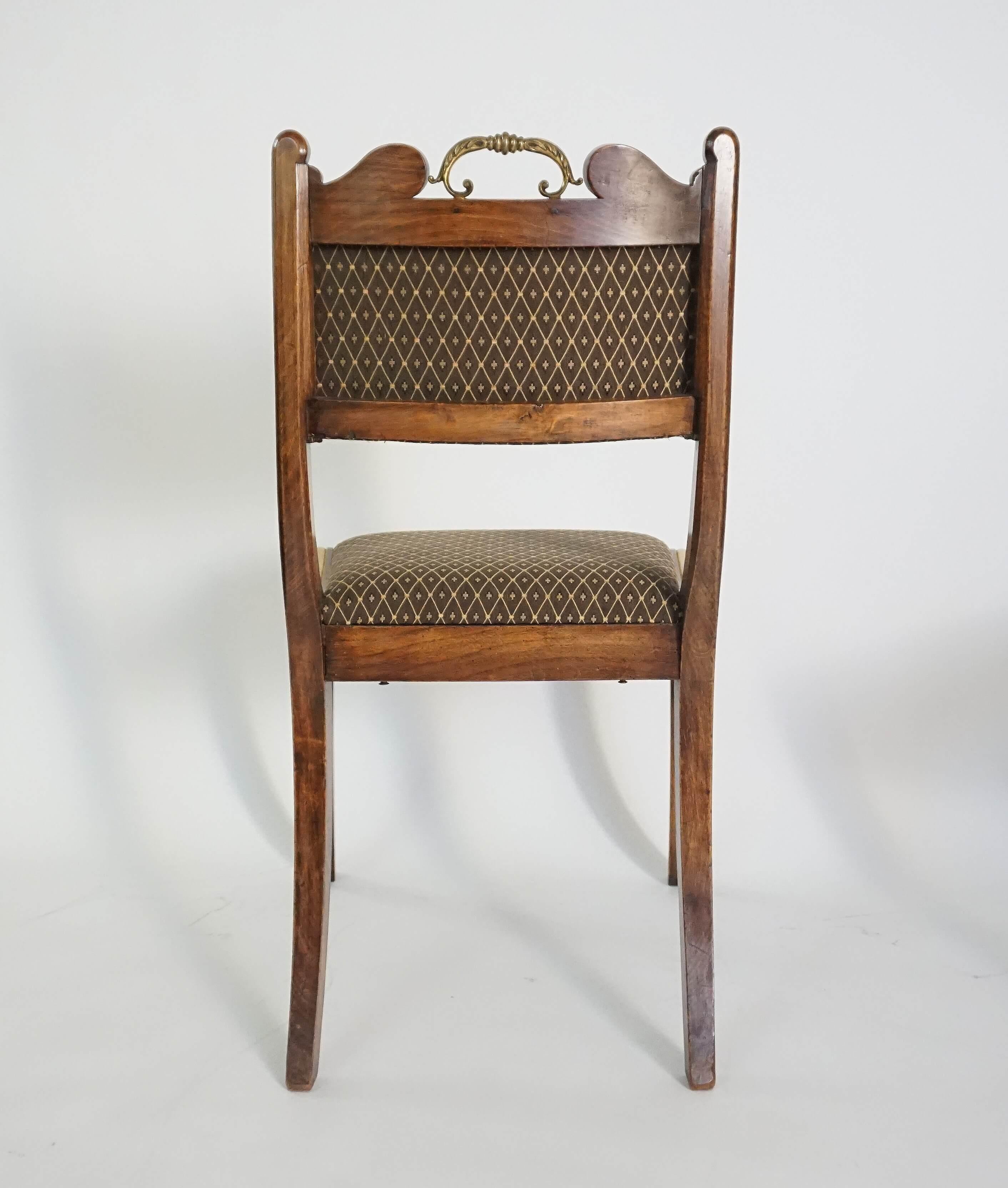 Pair of English Regency Side Chairs attributed to Morel & Hughes, circa 1815 For Sale 6