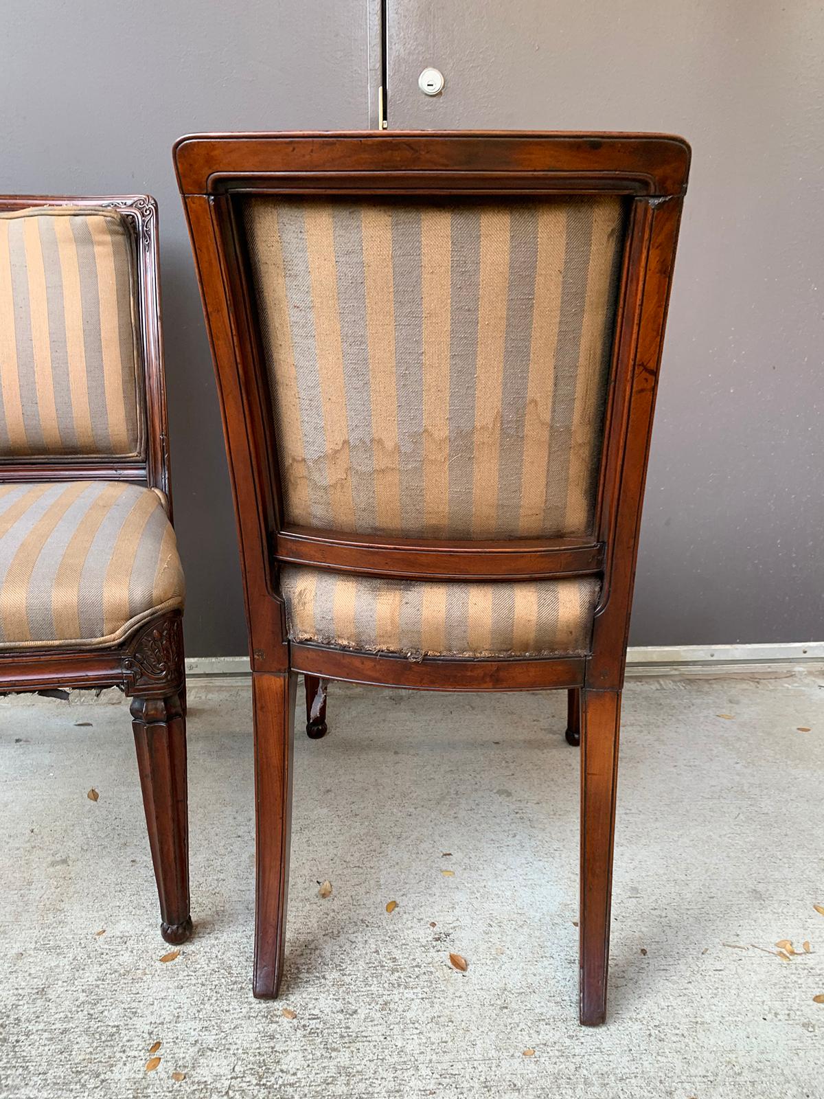 Pair of English Regency Side Chairs, circa 1800 9