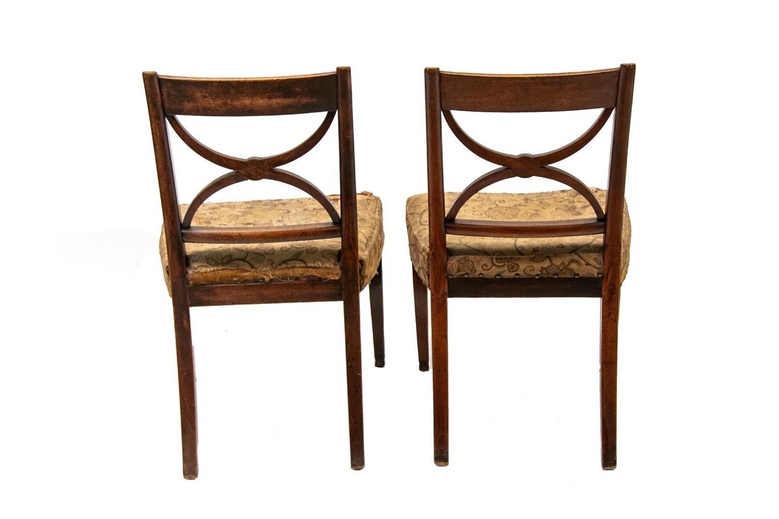 Pair of English Regency Side Chairs 4