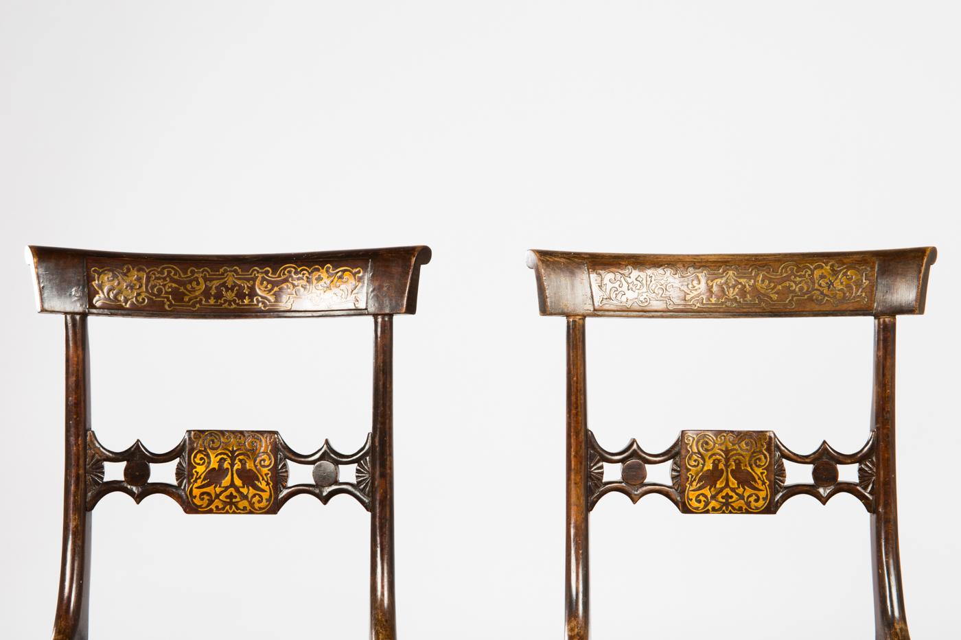 Pair of English Regency Side Chairs In Good Condition In Vienna, AT