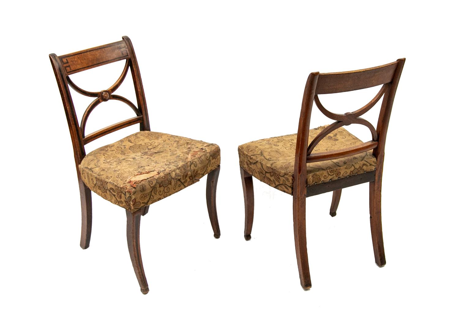Pair of English Regency Side Chairs 3