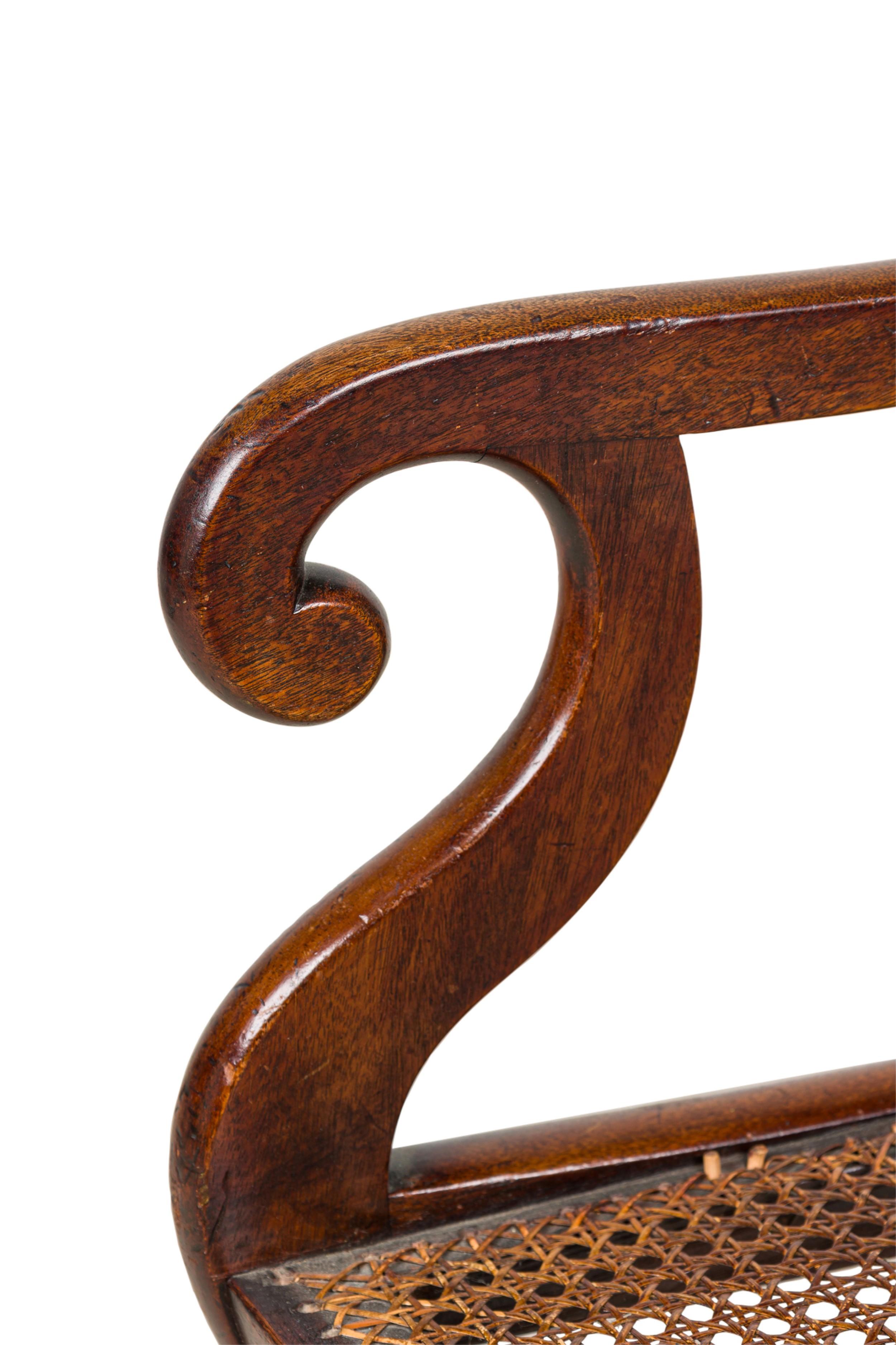 Pair of English Regency style Armchairs With Pink and Brown Cushion im Angebot 5