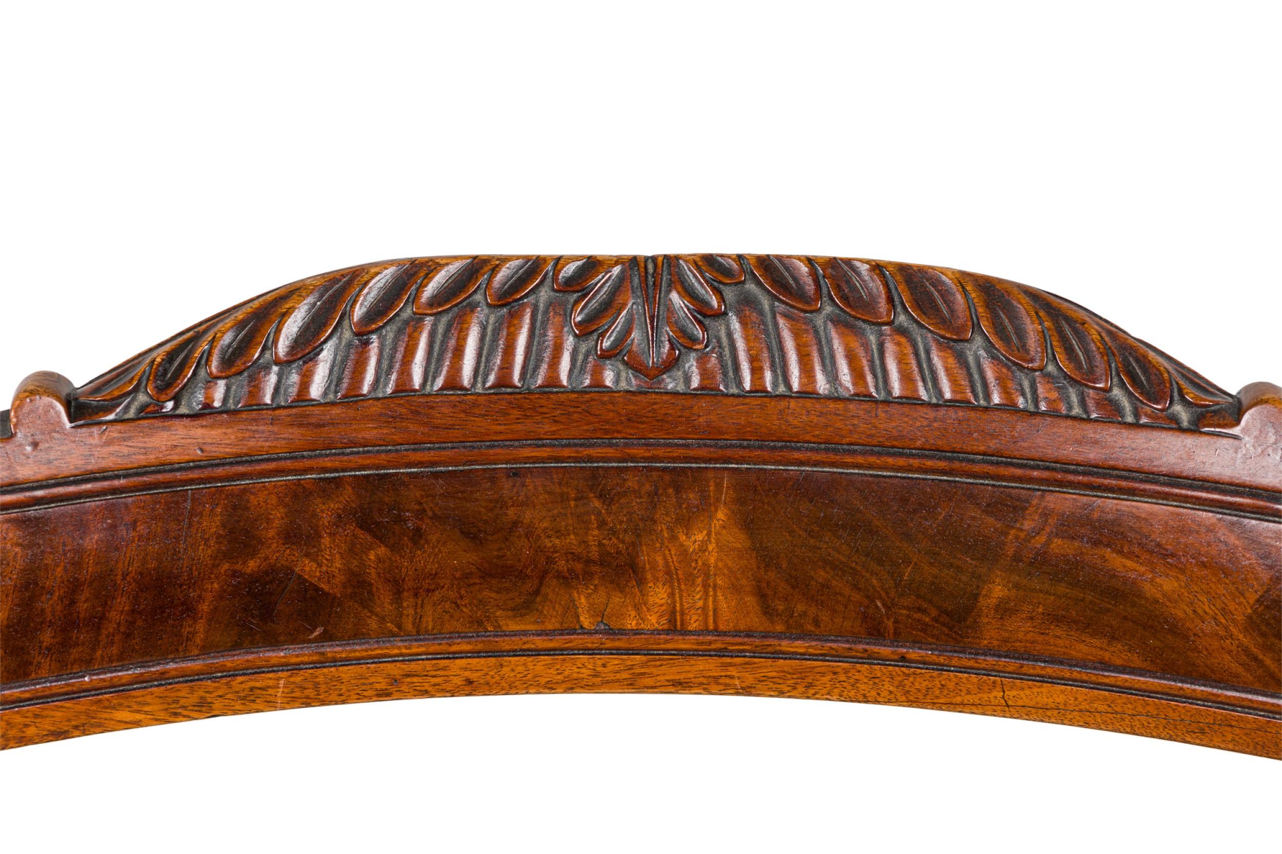 Pair of English Regency style Armchairs With Pink and Brown Cushion im Angebot 2