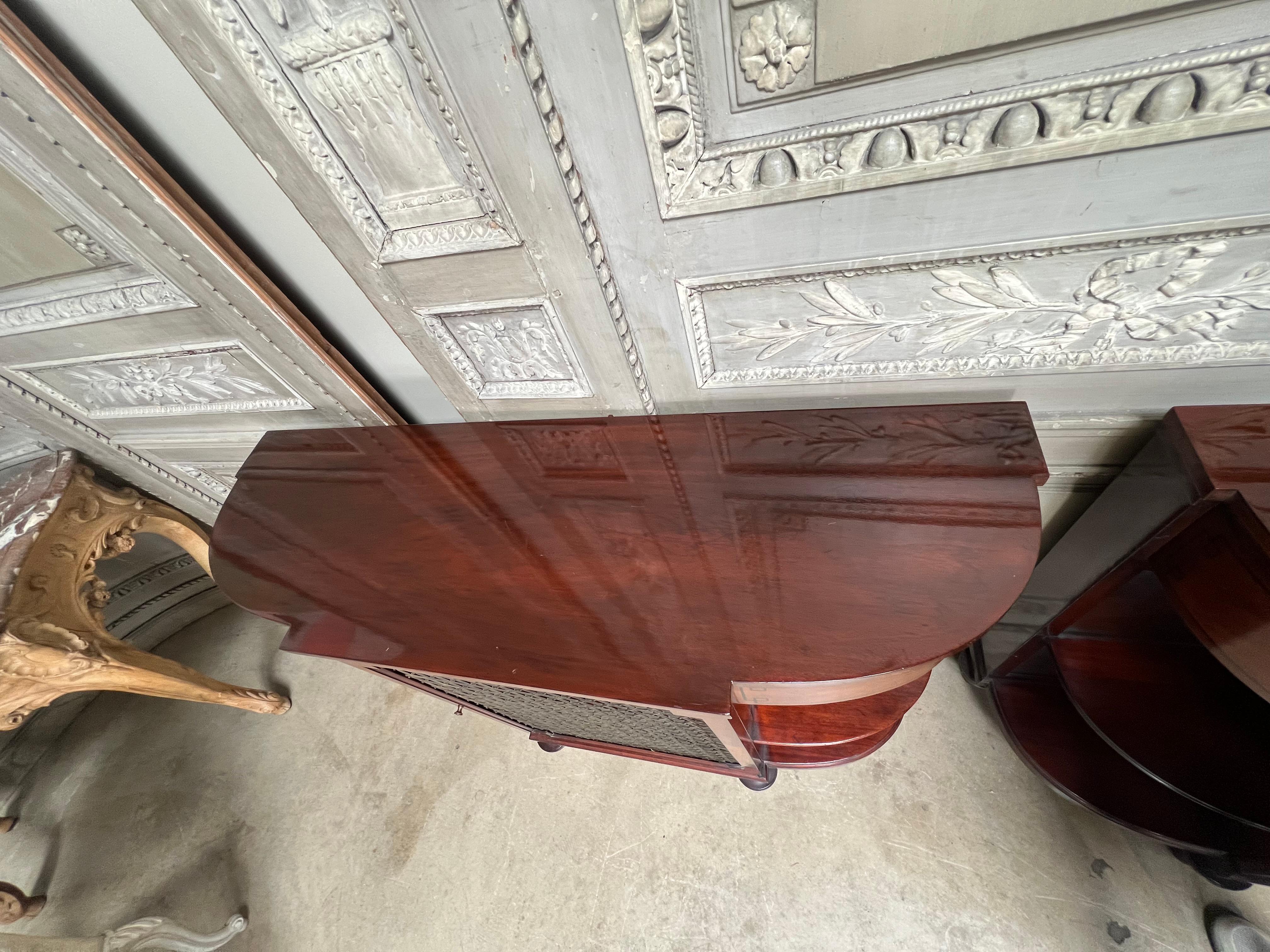 Pair of English Regency Style Mahogany Buffets For Sale 3