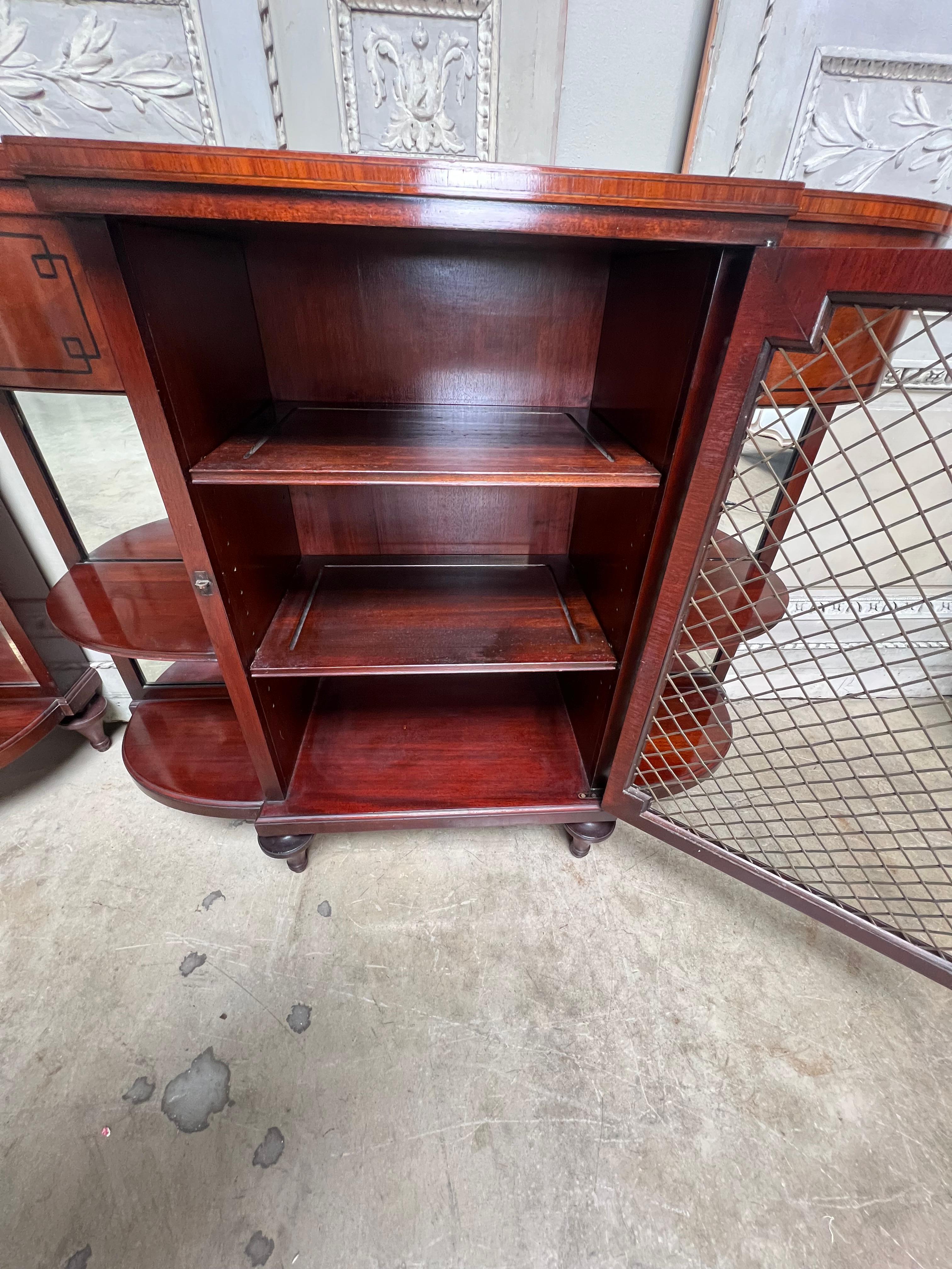 Pair of English Regency Style Mahogany Buffets For Sale 5