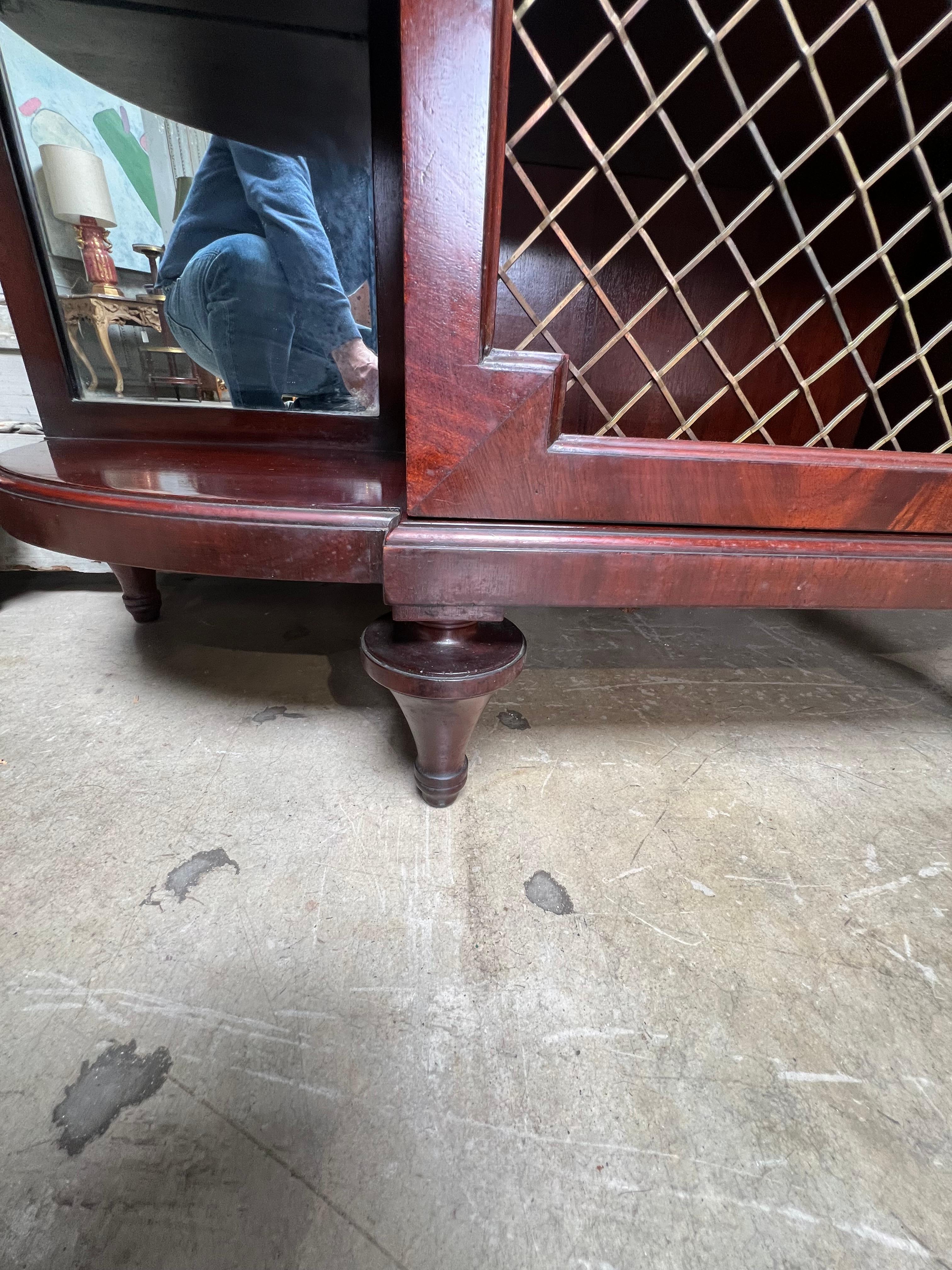 Pair of English Regency Style Mahogany Buffets For Sale 6