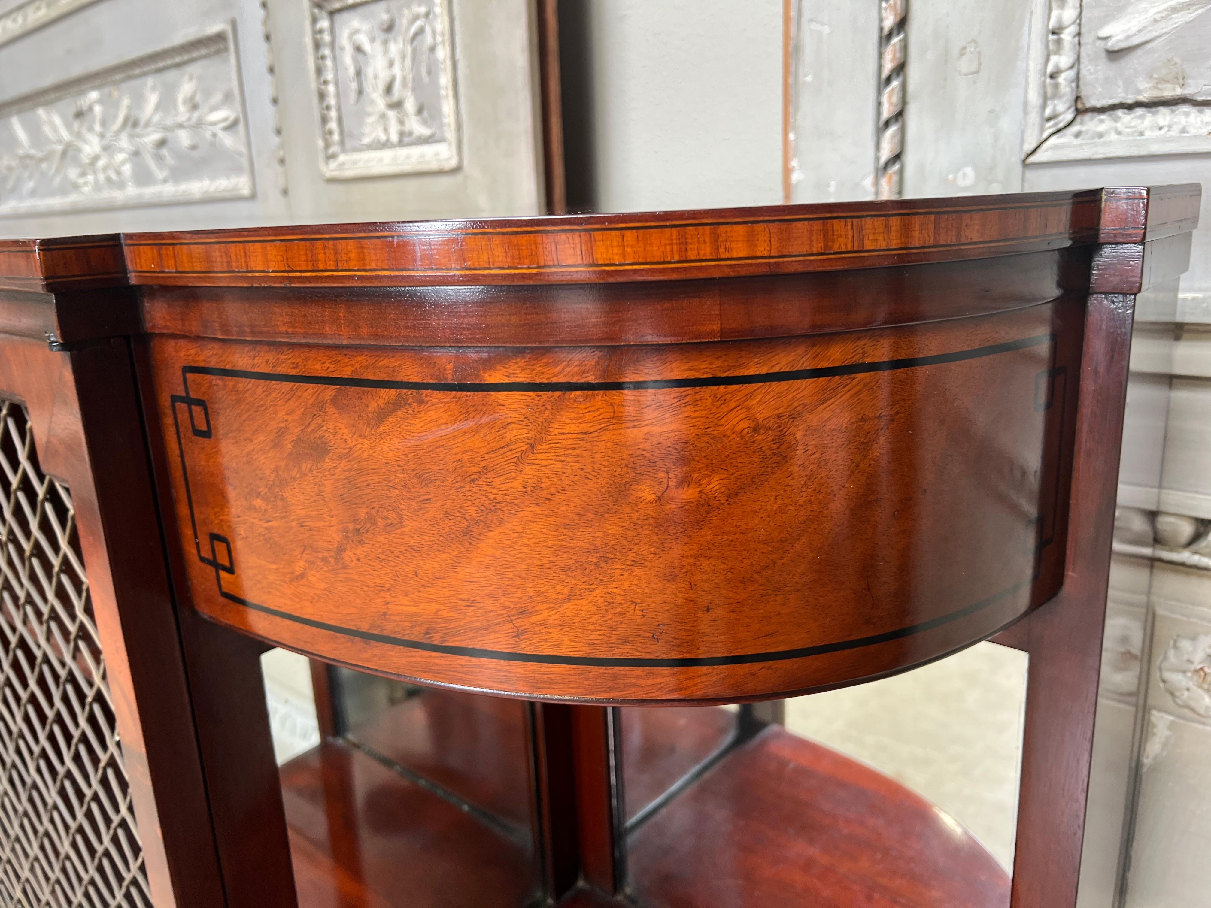 Cast Pair of English Regency Style Mahogany Buffets For Sale