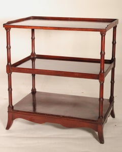 Pair of English Regency Style Mahogany Side Tables