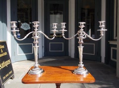 Pair of English Regency Sheffield Candelabras, Matthew Boulton, Circa 1800