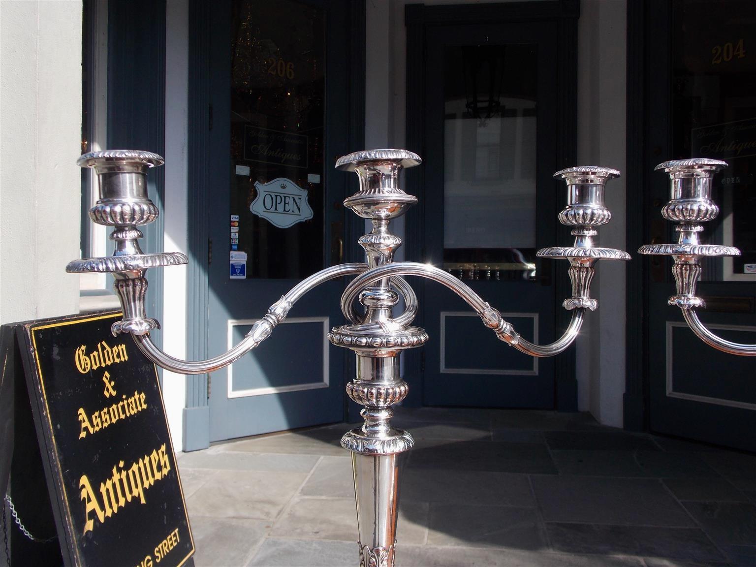 Hand-Crafted Pair of English Regency Sheffield Candelabras, Matthew Boulton, Circa 1800 For Sale