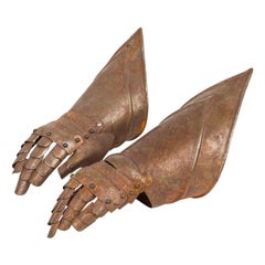 Pair of English Renaissance Style Armor Gauntlet Gloves