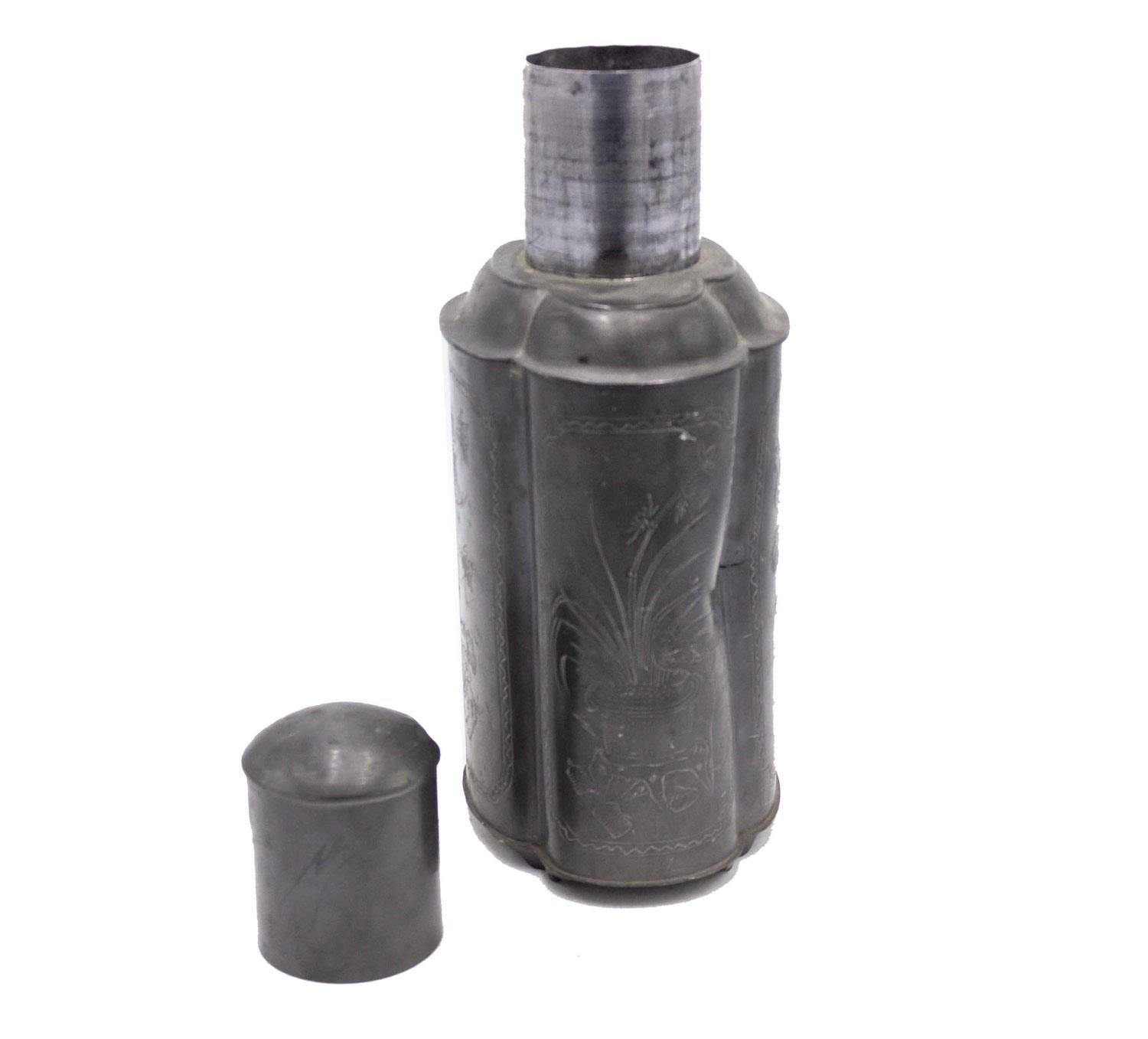 British Pair of English Renaissance Style Pewter Tea Vases For Sale