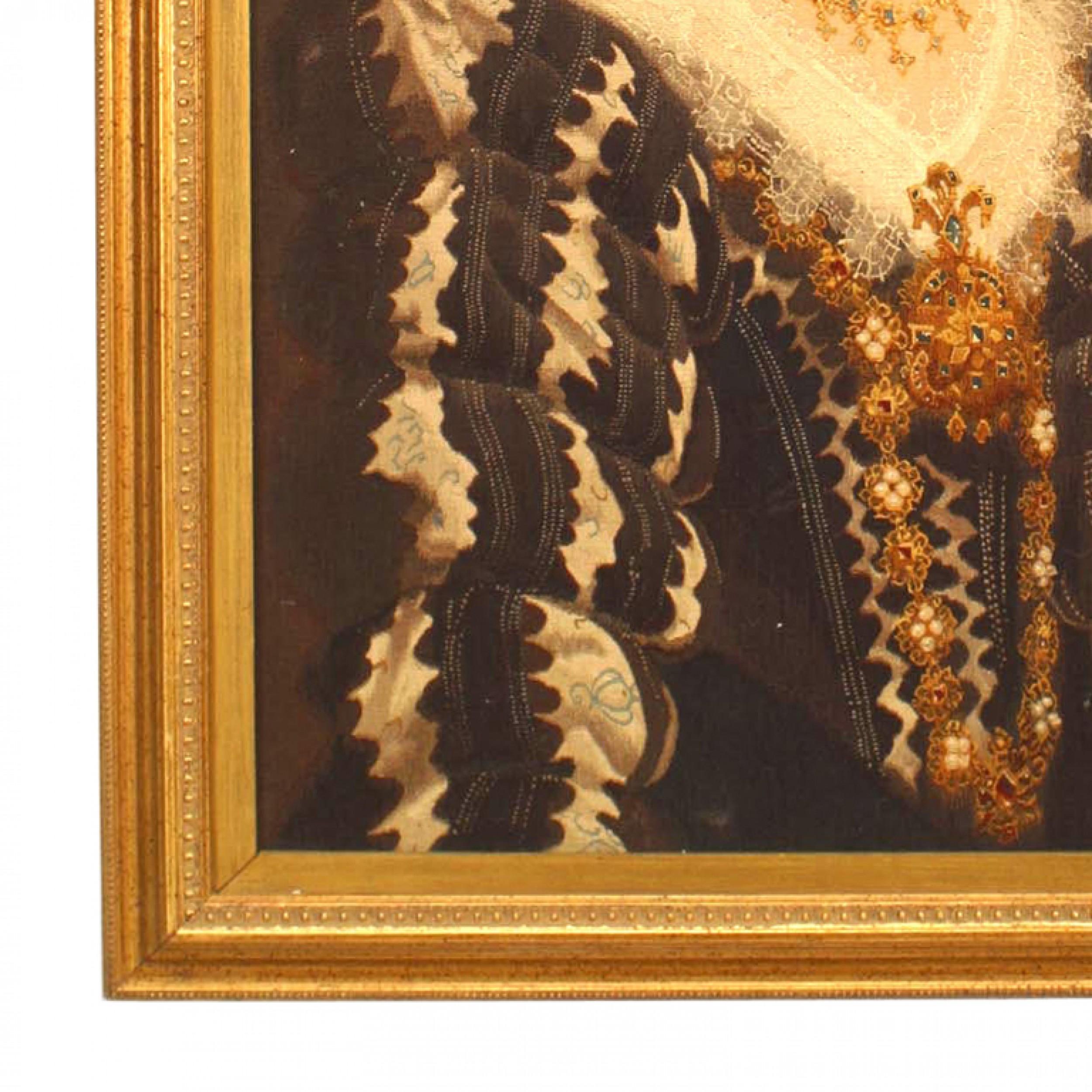 Britannique Paire de portraits en tapisserie de la Renaissance anglaise en vente
