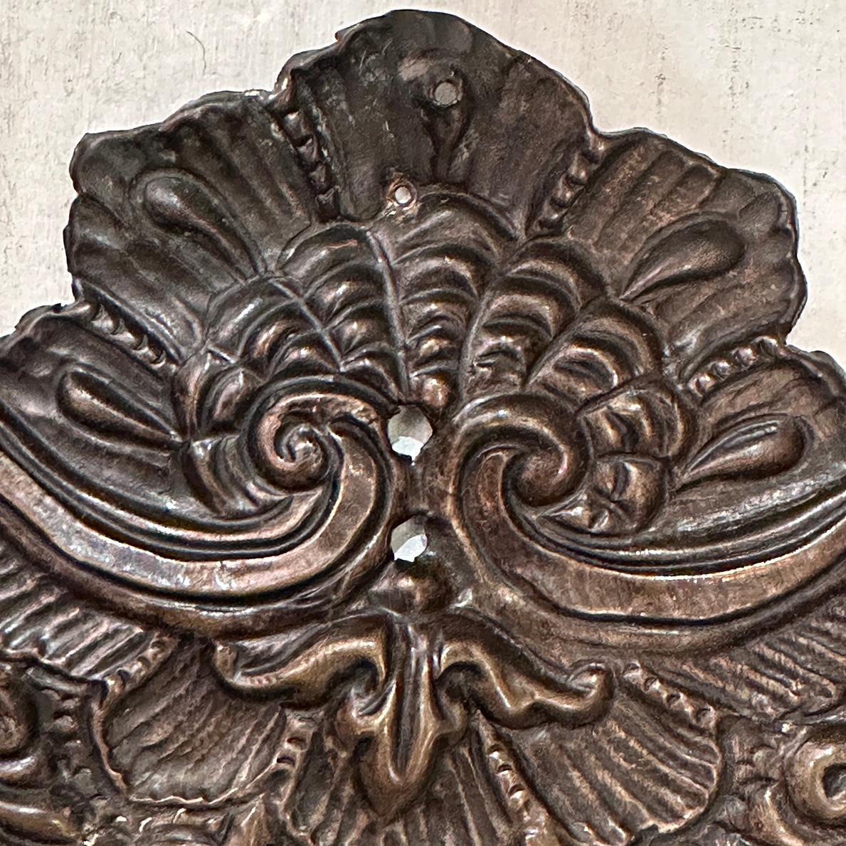 Pair of English Repousse Sconces For Sale 2
