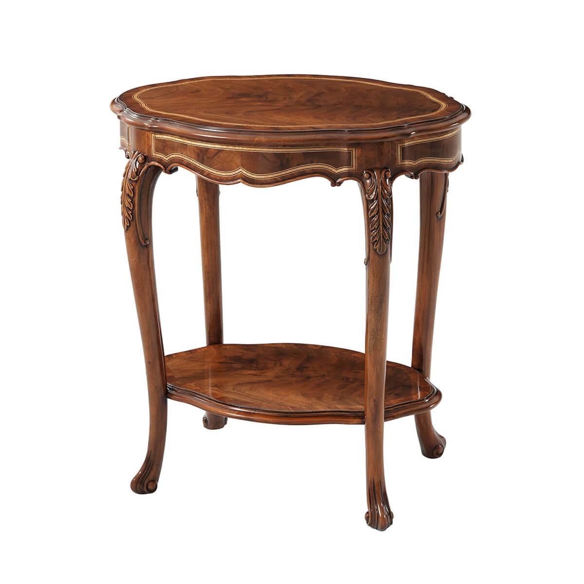 Chippendale Pair of English Rococo End Tables For Sale