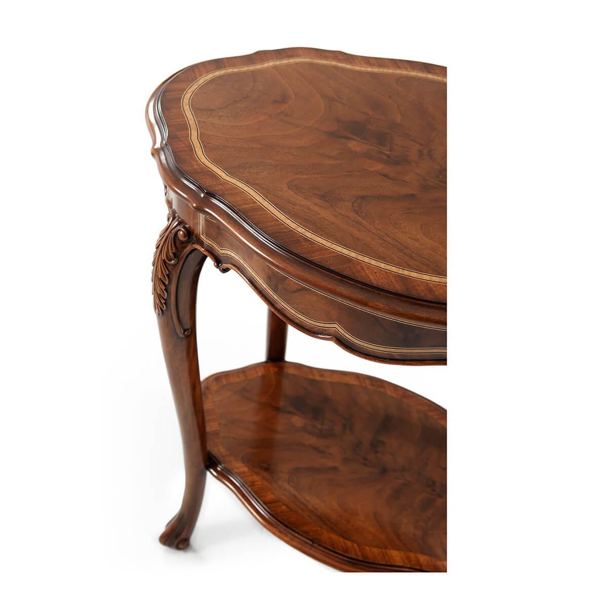 XXIe siècle et contemporain Paire de tables d'appoint rococo anglaises en vente