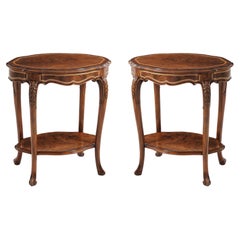 Pair of English Rococo End Tables