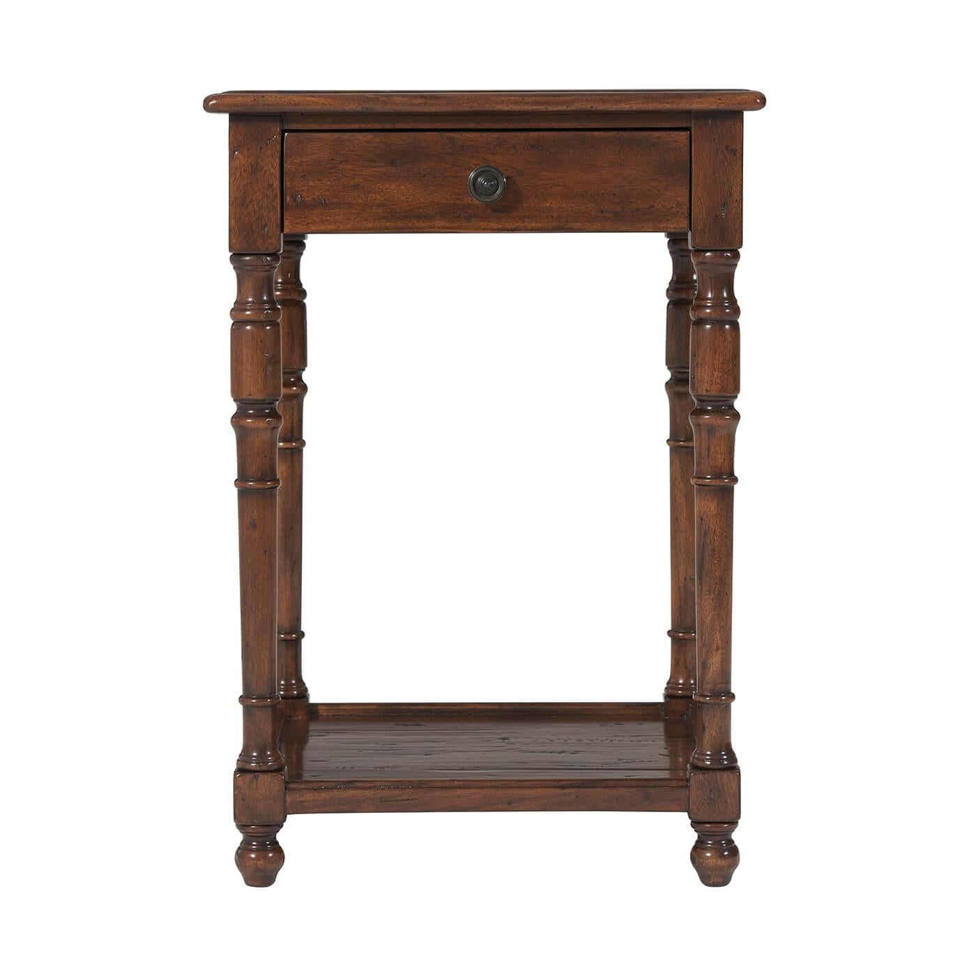 Vietnamese Pair of English Rustic Accent Tables For Sale