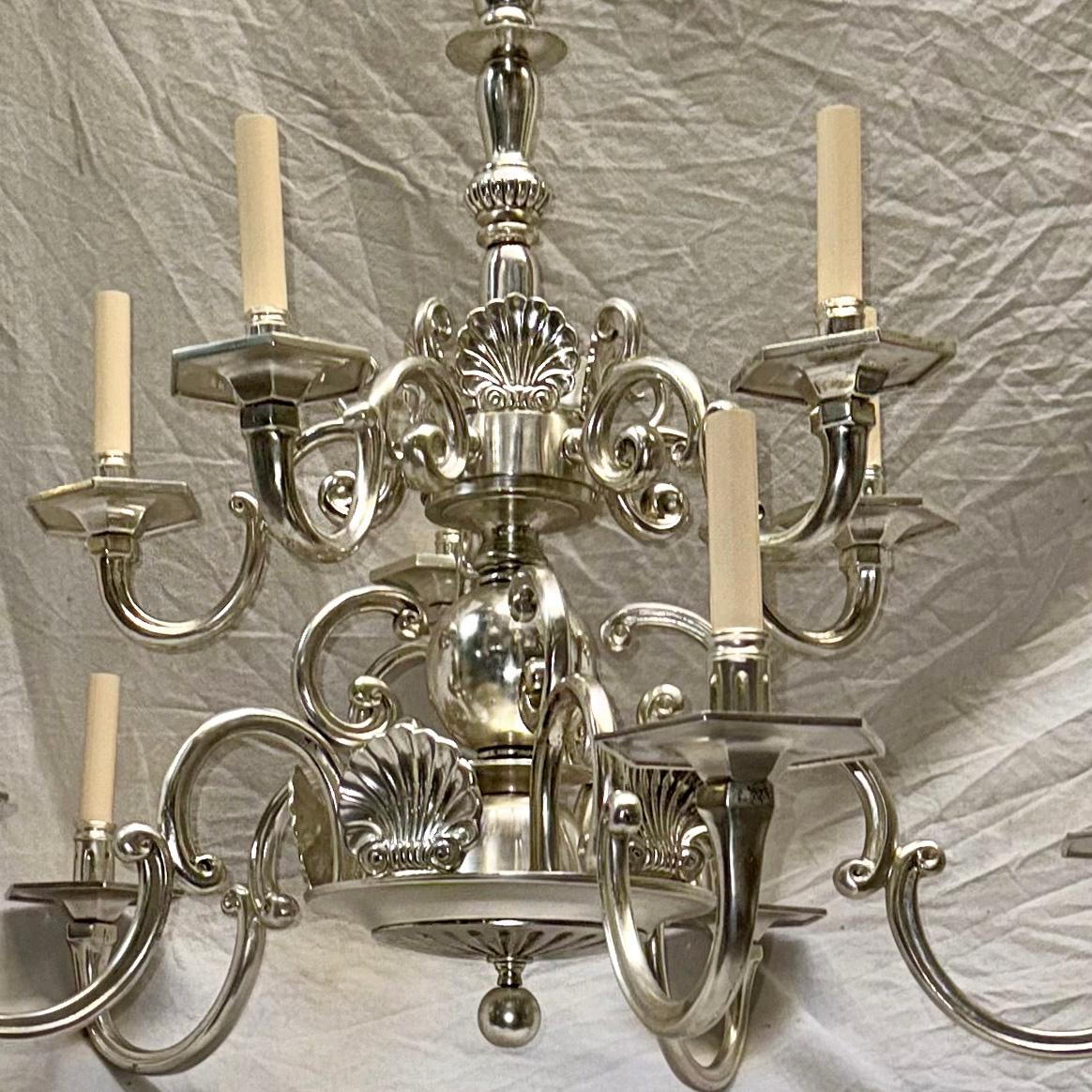 Pair of English Shell Chandeliers, Sold Individually For Sale 1