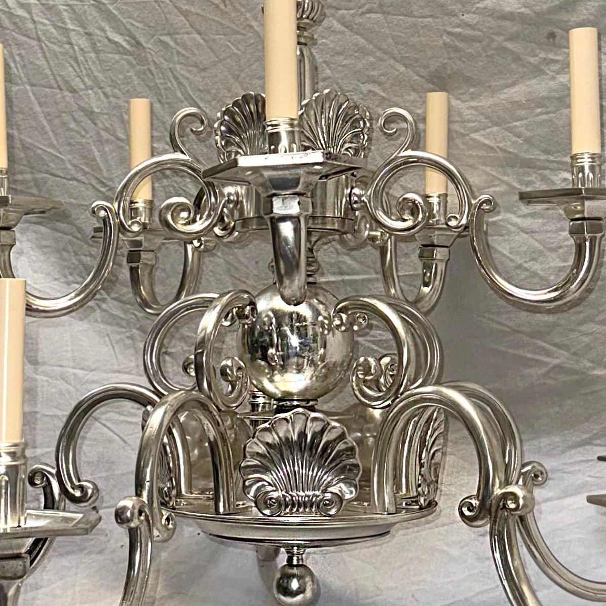Pair of English Shell Chandeliers, Sold Individually For Sale 2