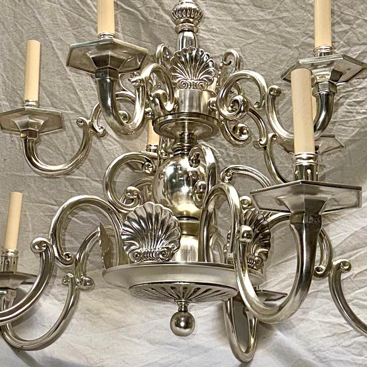 Pair of English Shell Chandeliers, Sold Individually For Sale 4