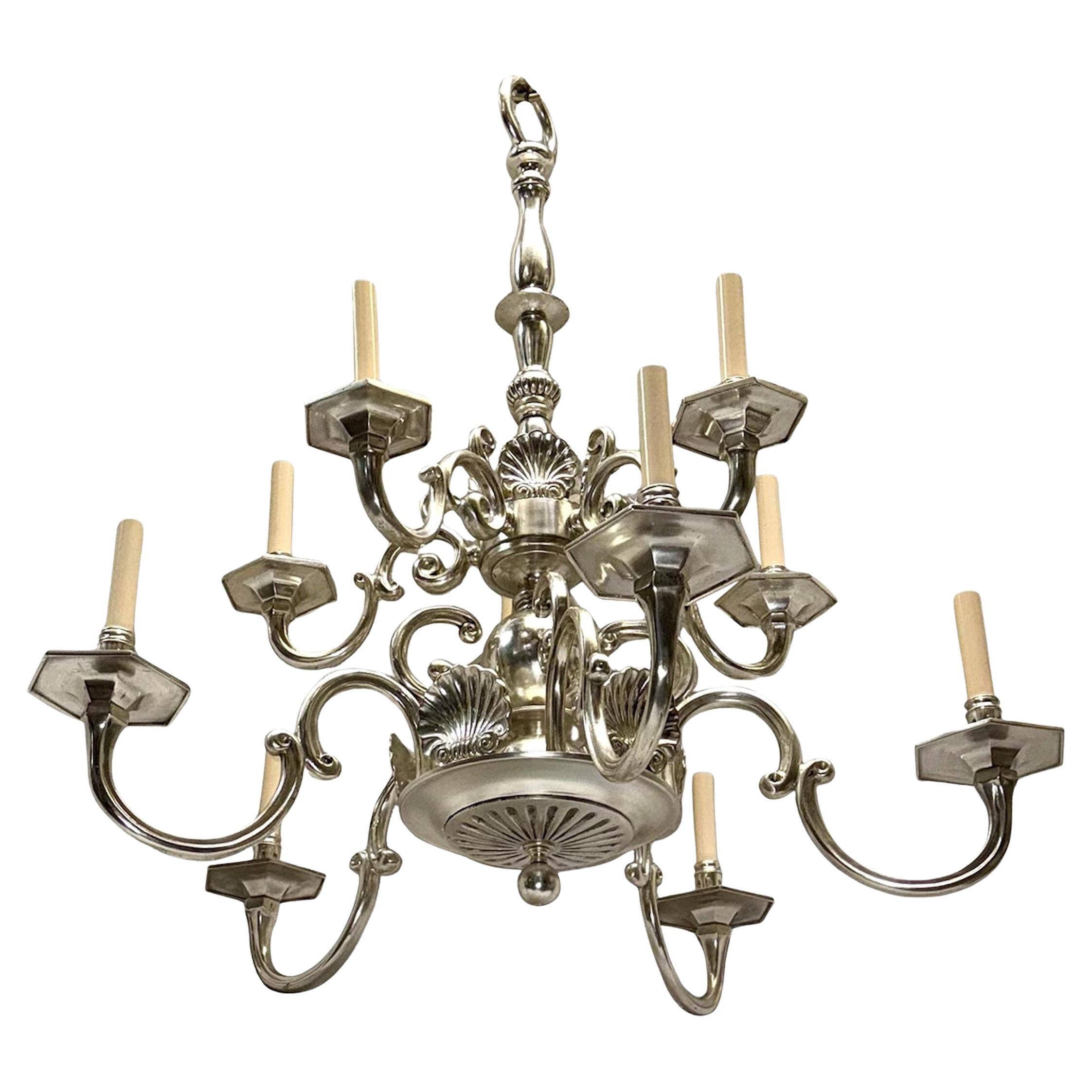 Pair of English Shell Chandeliers, Sold Individually For Sale