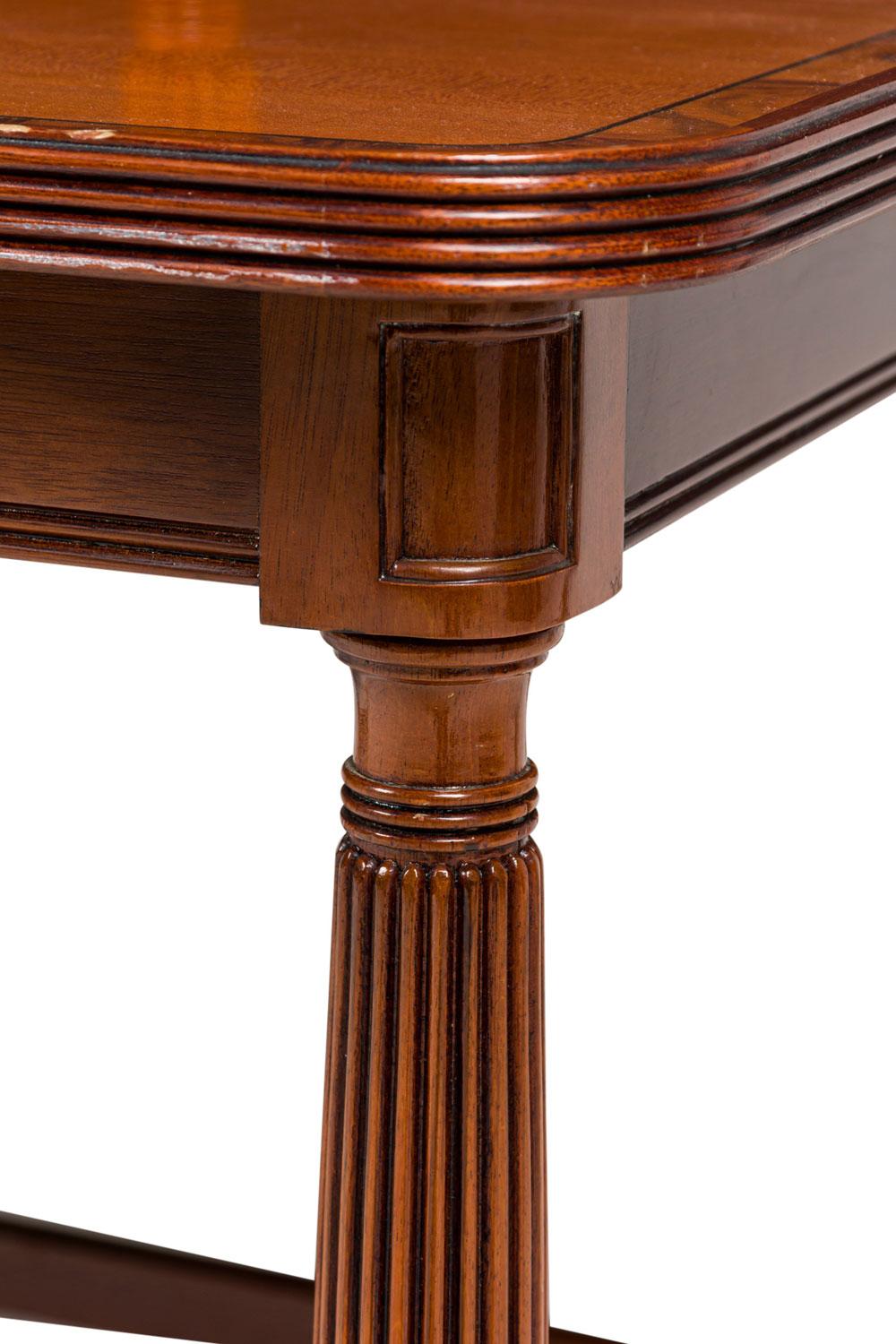 Pair of English Sheraton style 3 Tier Center Table For Sale 2