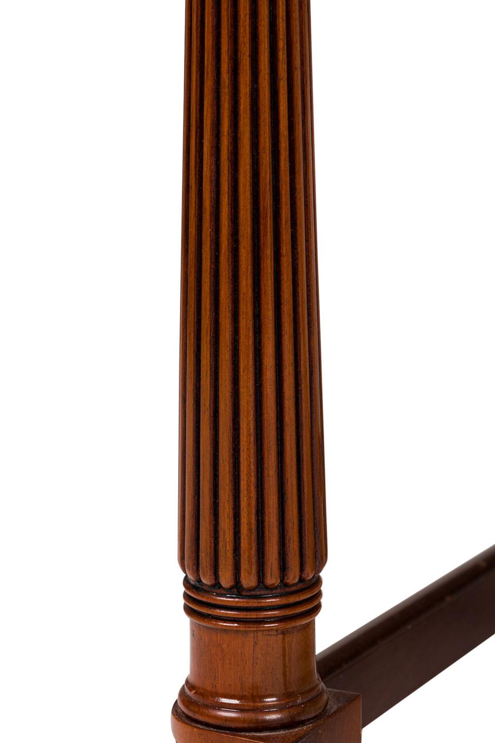 Pair of English Sheraton style 3 Tier Center Table For Sale 3