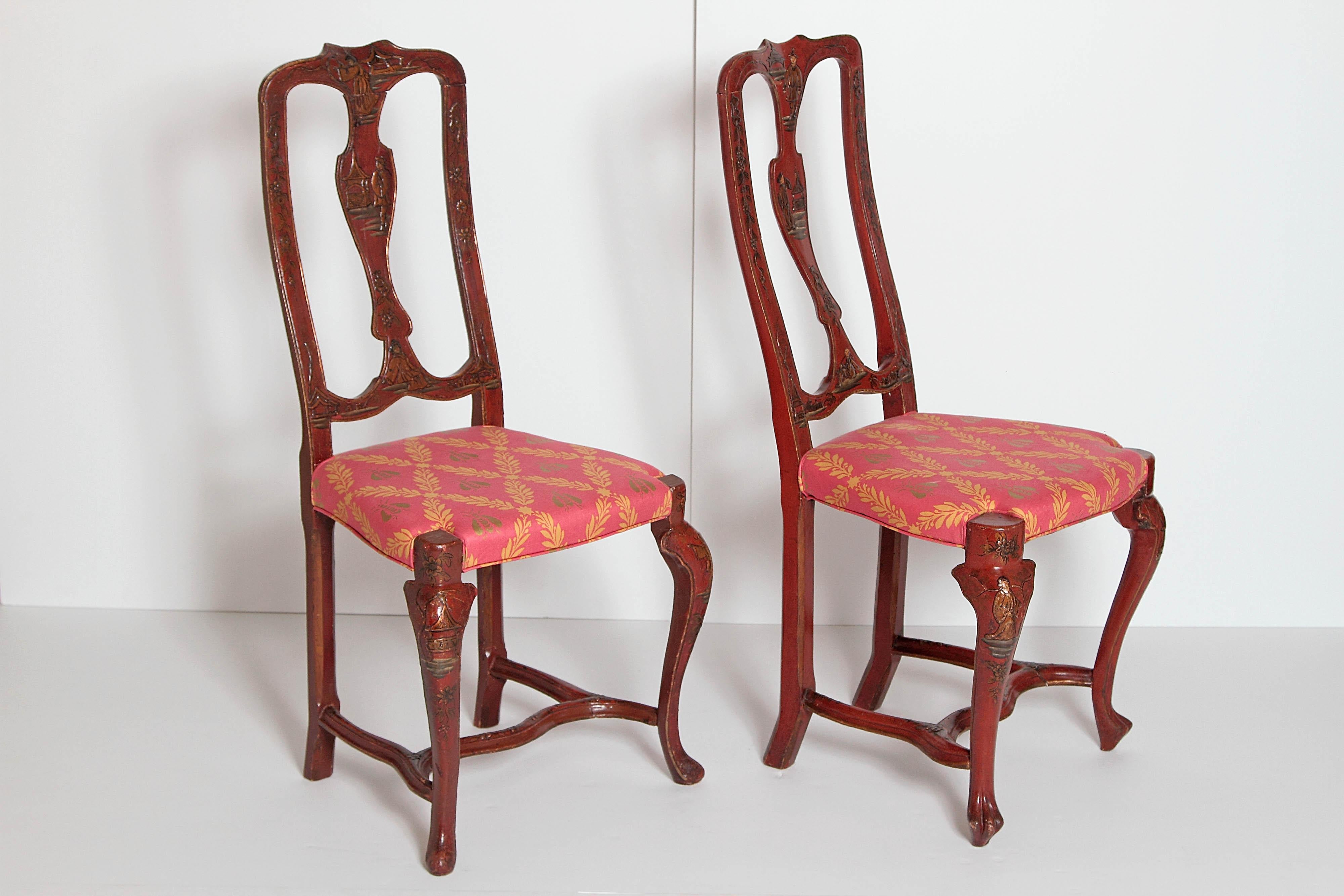 Pair of English Side Chairs 1