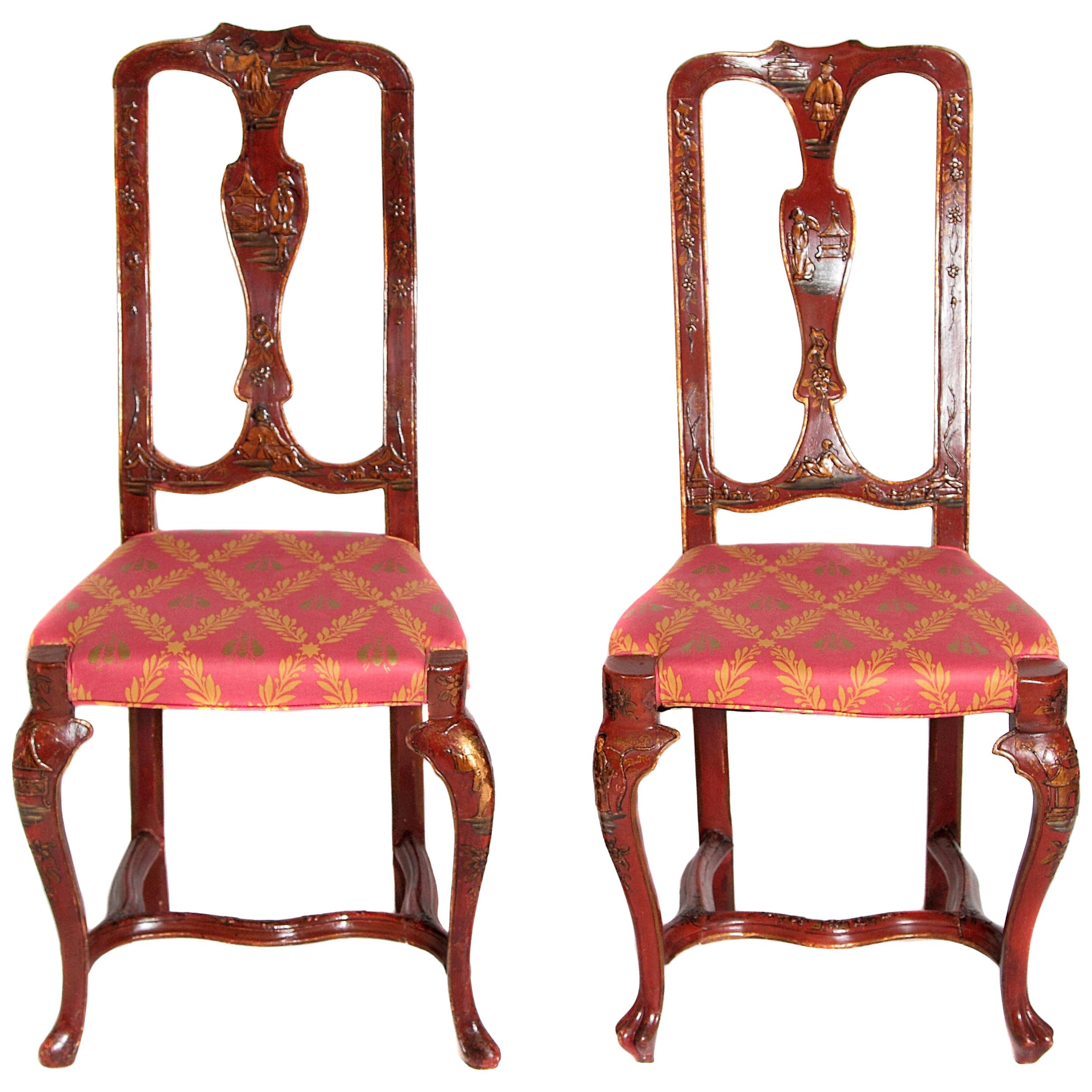 Pair of English Side Chairs