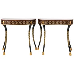 Pair of English Side Tables, circa 1830
