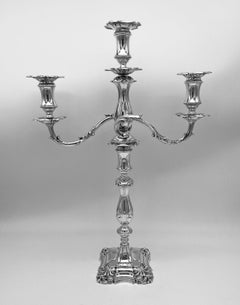 Paire de candélabres anglais en argent